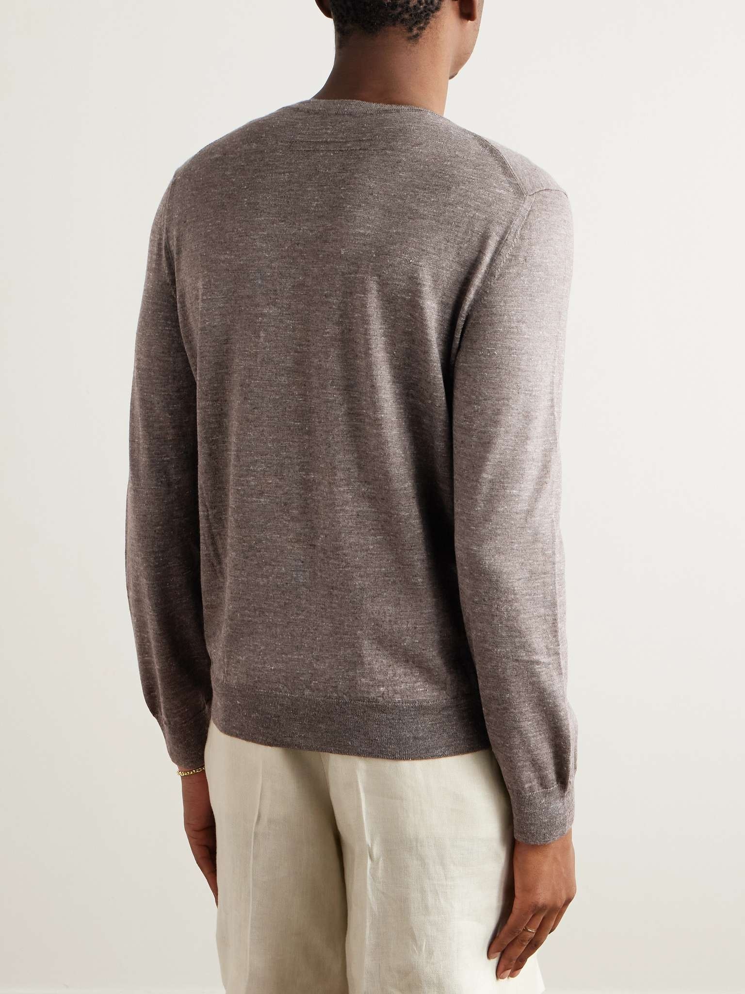 Mulberry Silk, Cashmere and Linen-Blend Sweater - 4