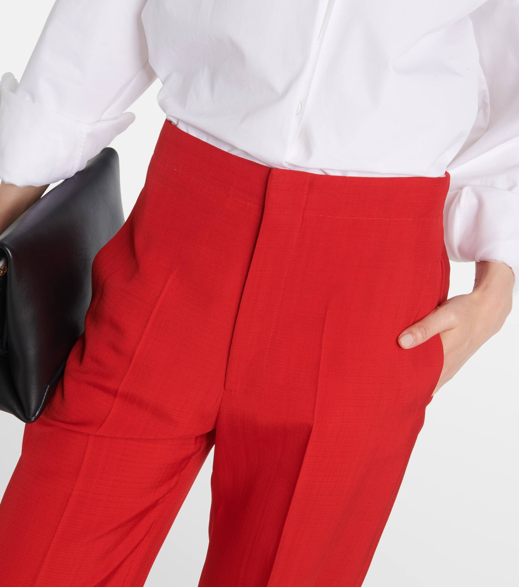 Mid-rise tapered pants - 4
