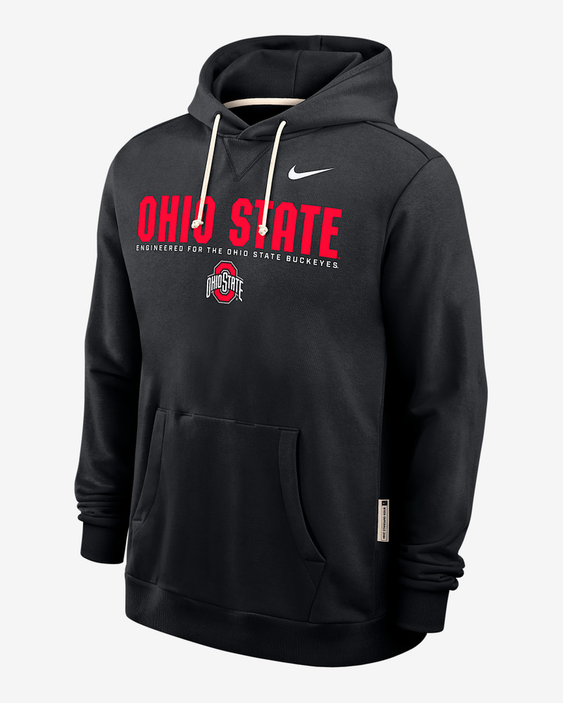Ohio State Sideline Men's Nike Dri-FIT College Pullover Hoodie 1
