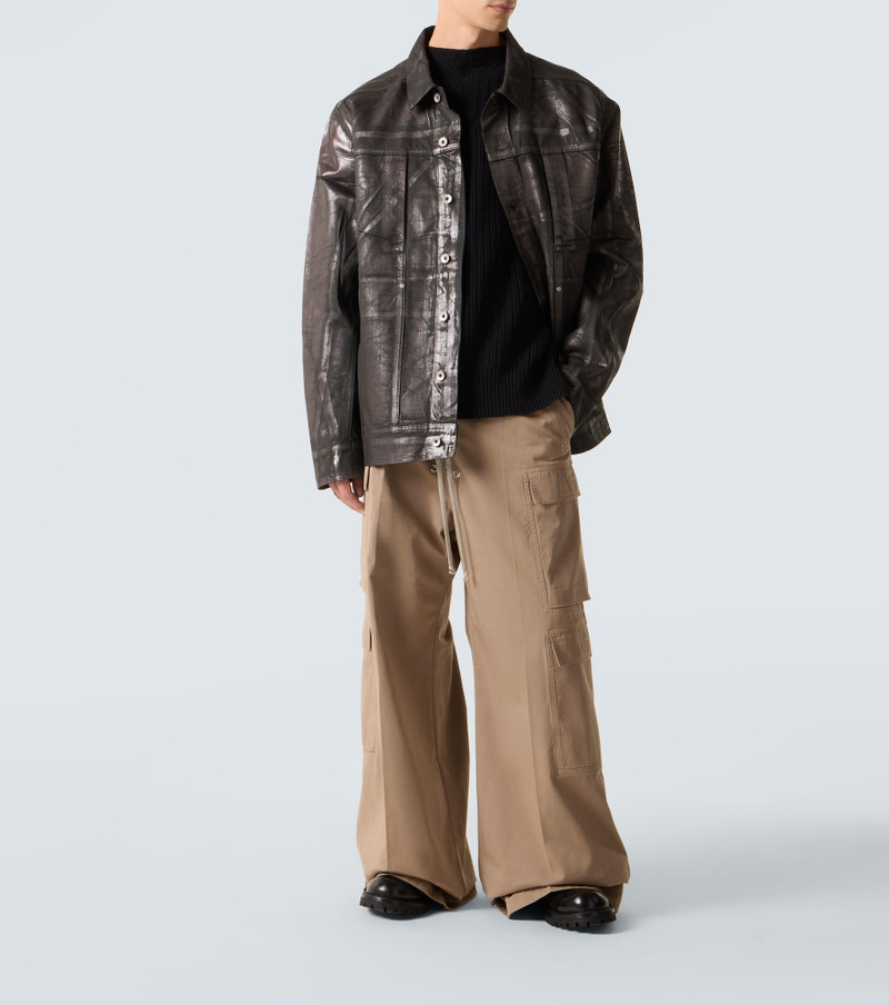 Rick Owens DRKSHDW DRKSHDW cotton flannel cargo pants outlook