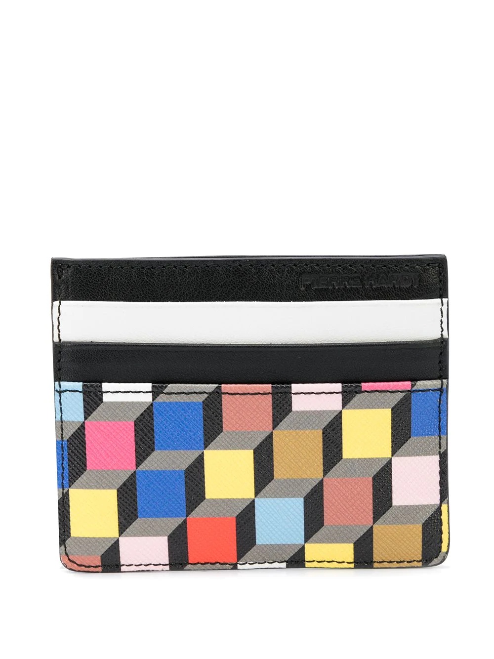 geometric print cardholder - 2