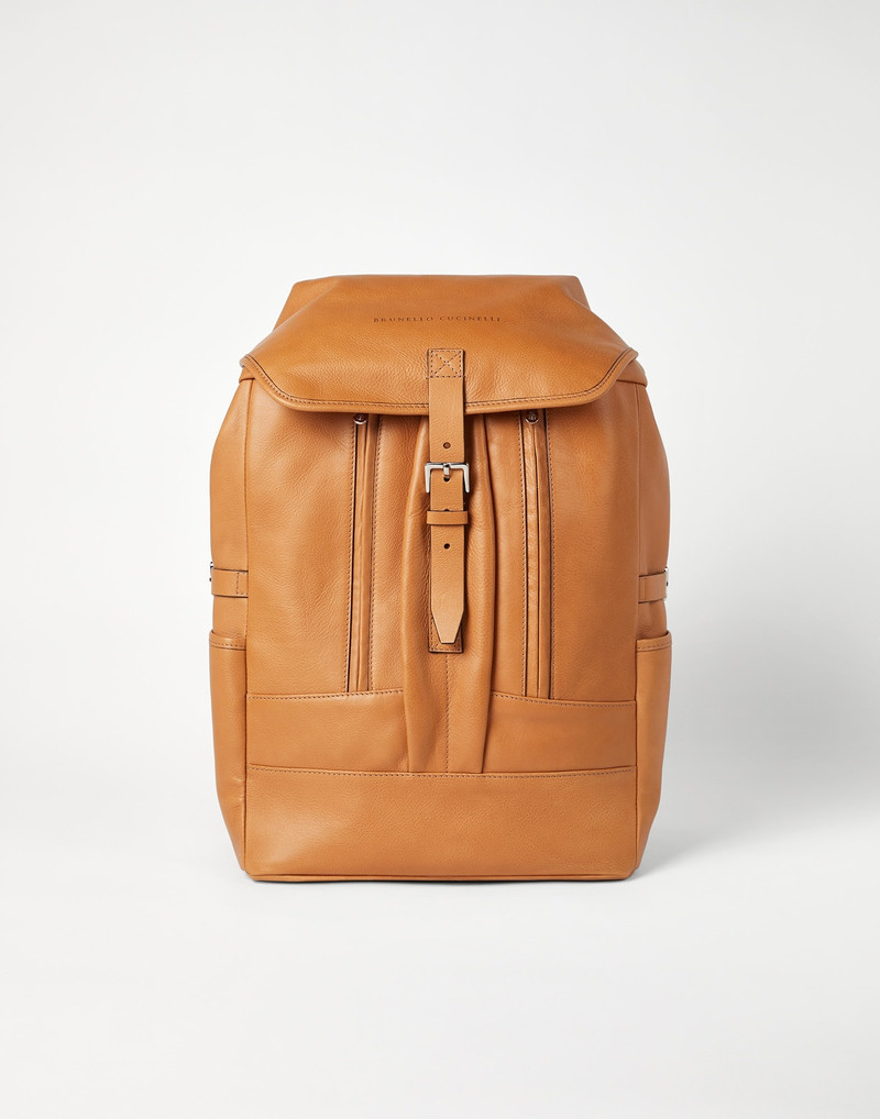 Cowhide street backpack 1
