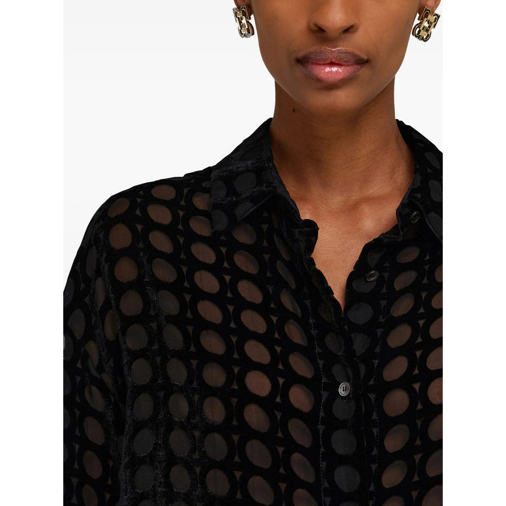 Ferragamo Black Tops - Blouses Women - 5