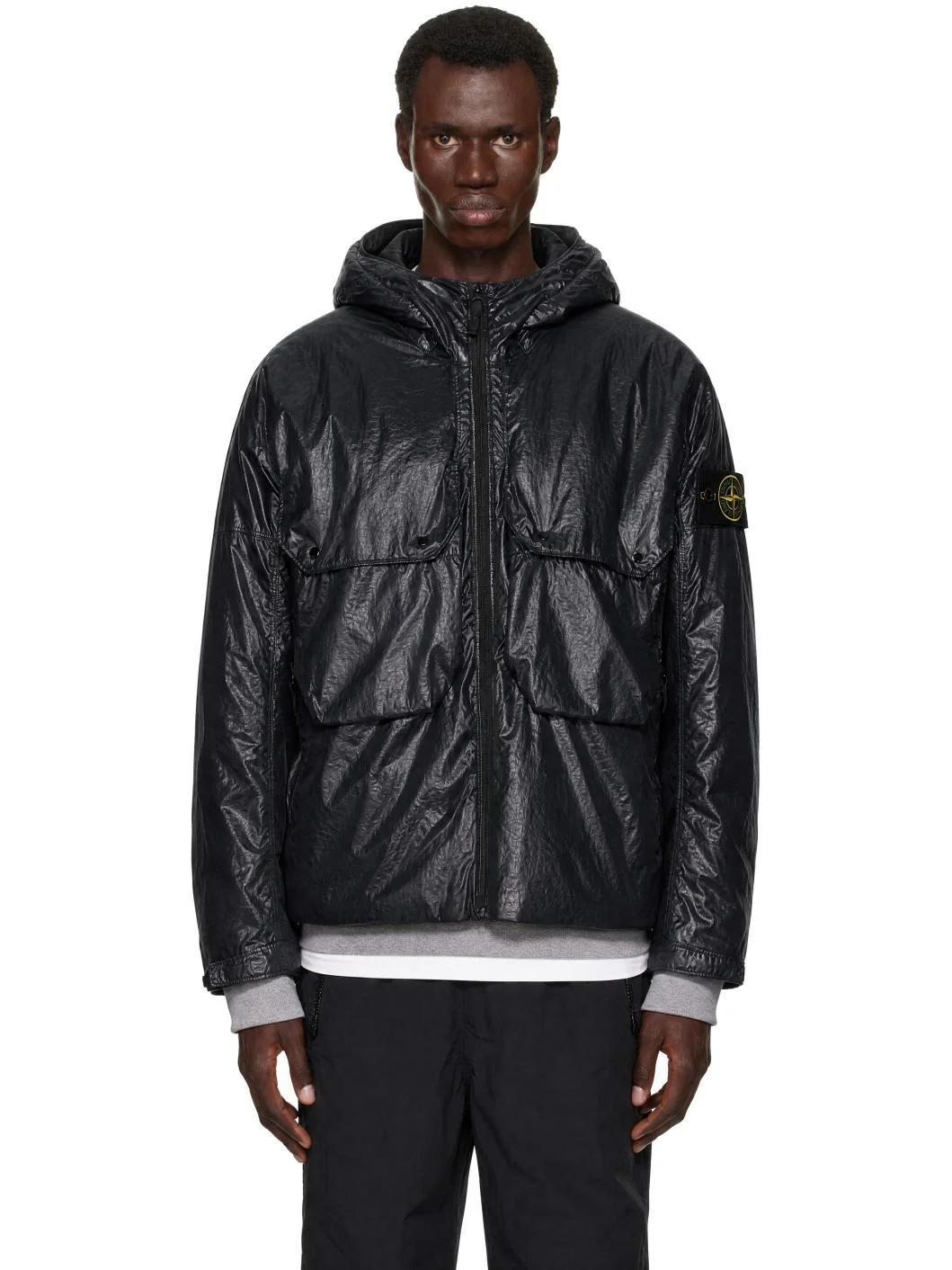 Black Q100019 Light Nylon 3L-TC Jacket - 1