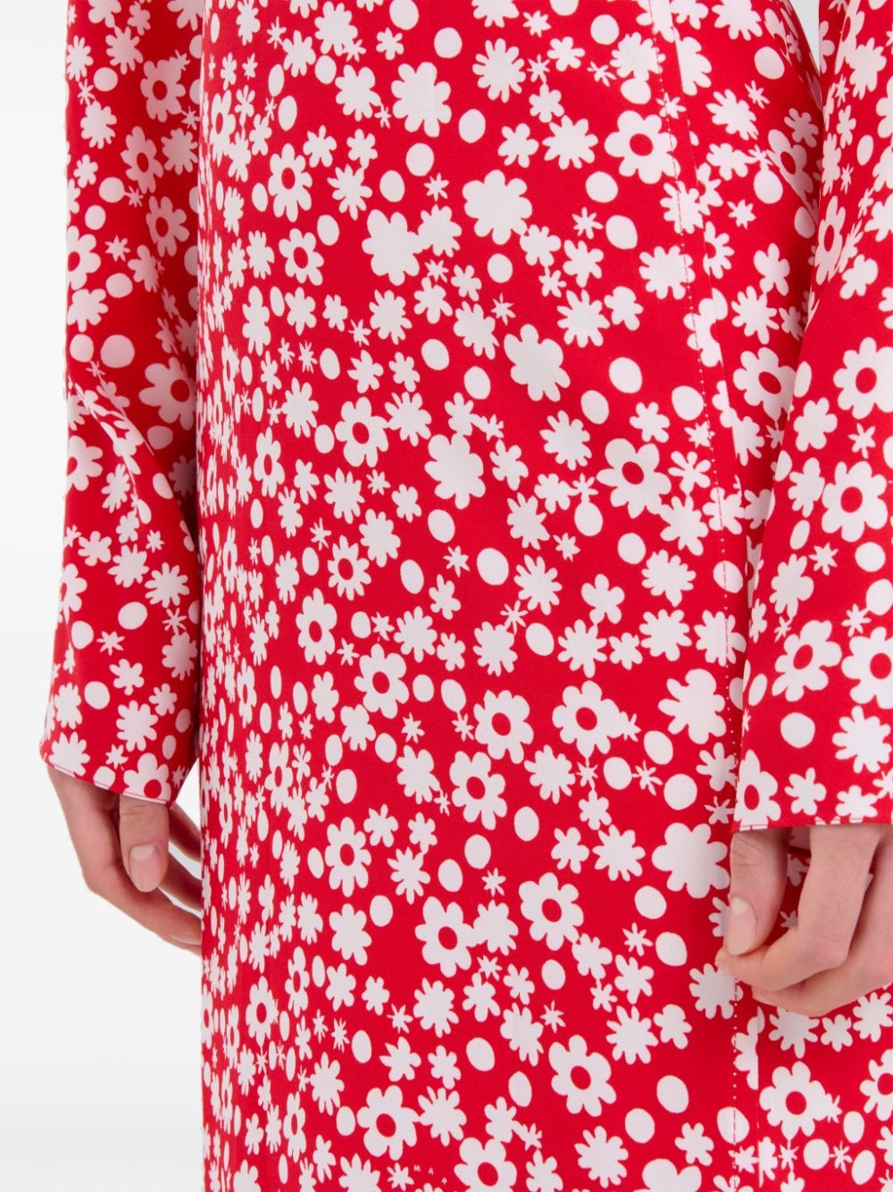 floral-print midi dress - 6