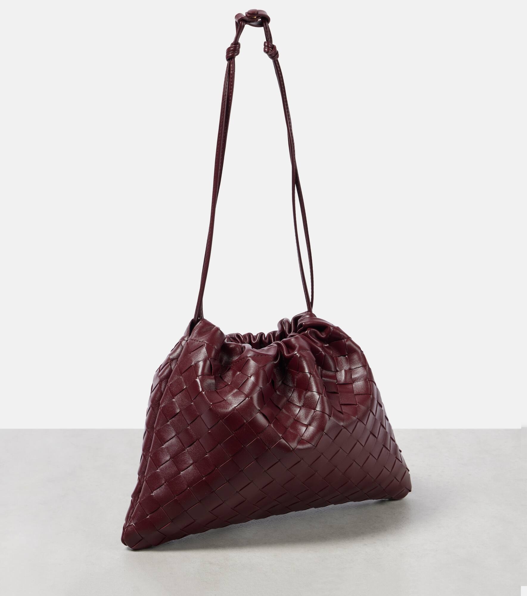 Intrecciato leather pouch - 4