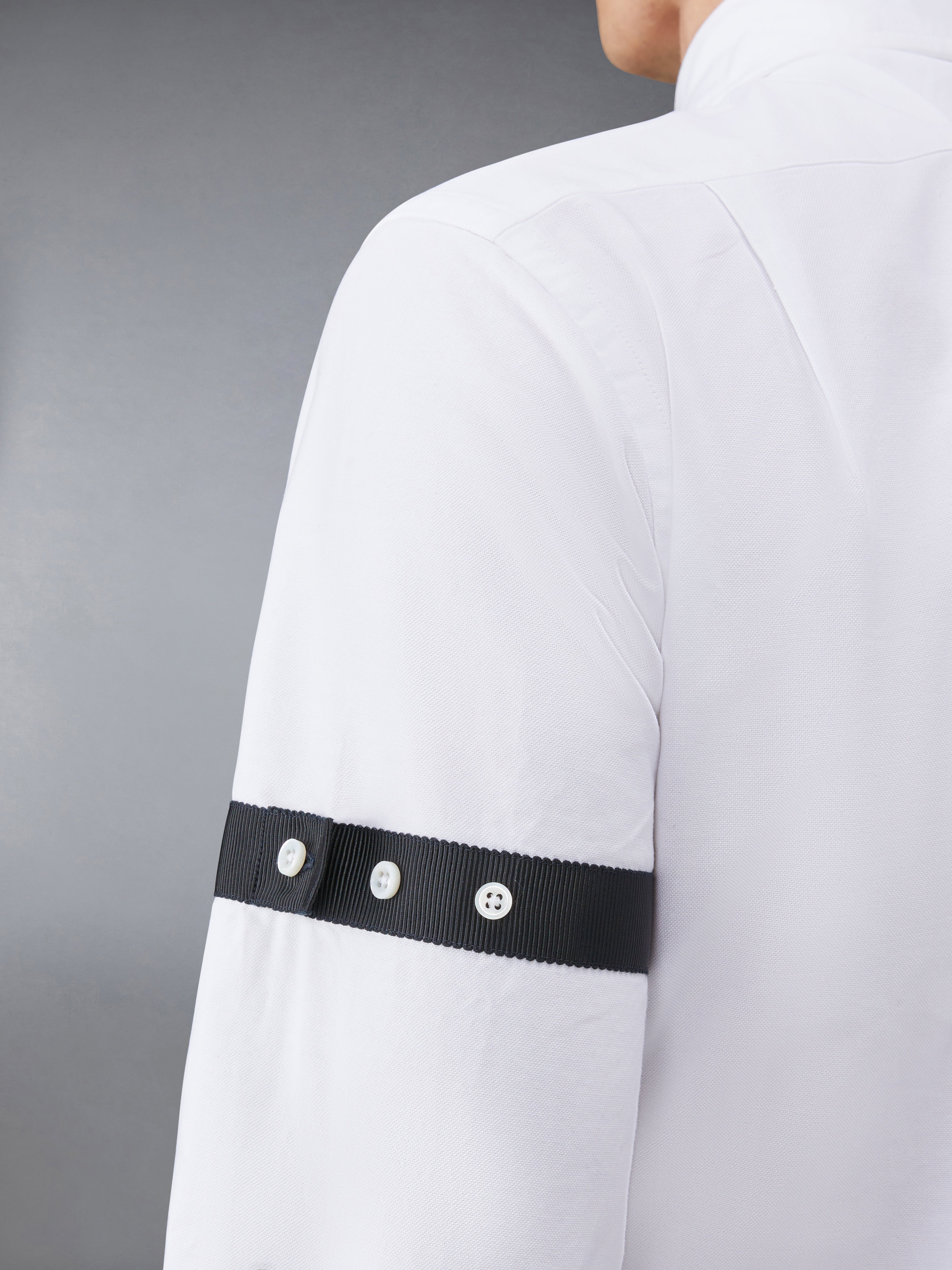 CLASSIC SHIRT W/ GG ARMBANDS IN OXFORD - 8