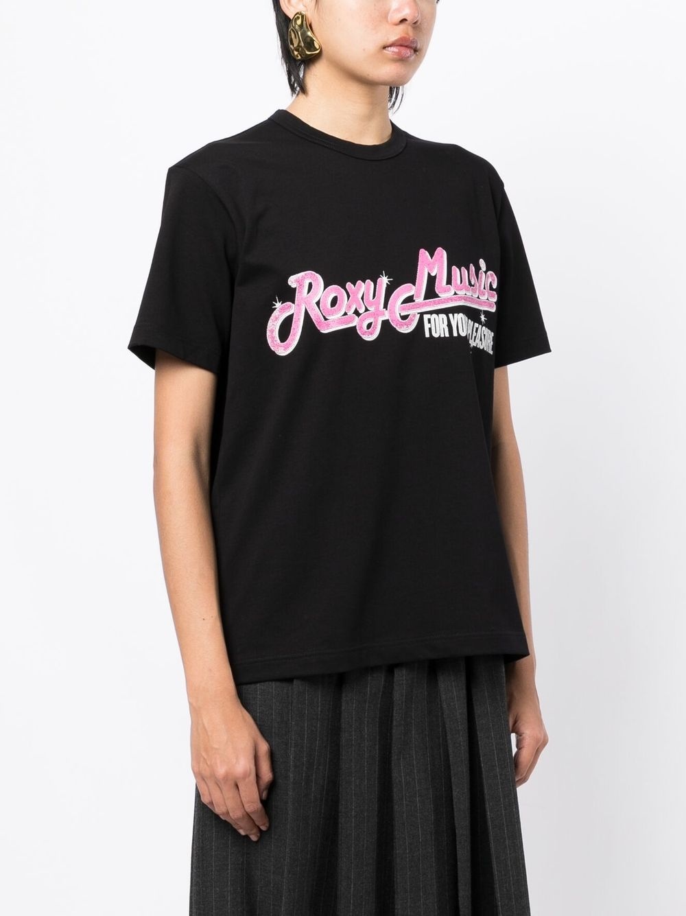 slogan-print cotton T-shirt - 3