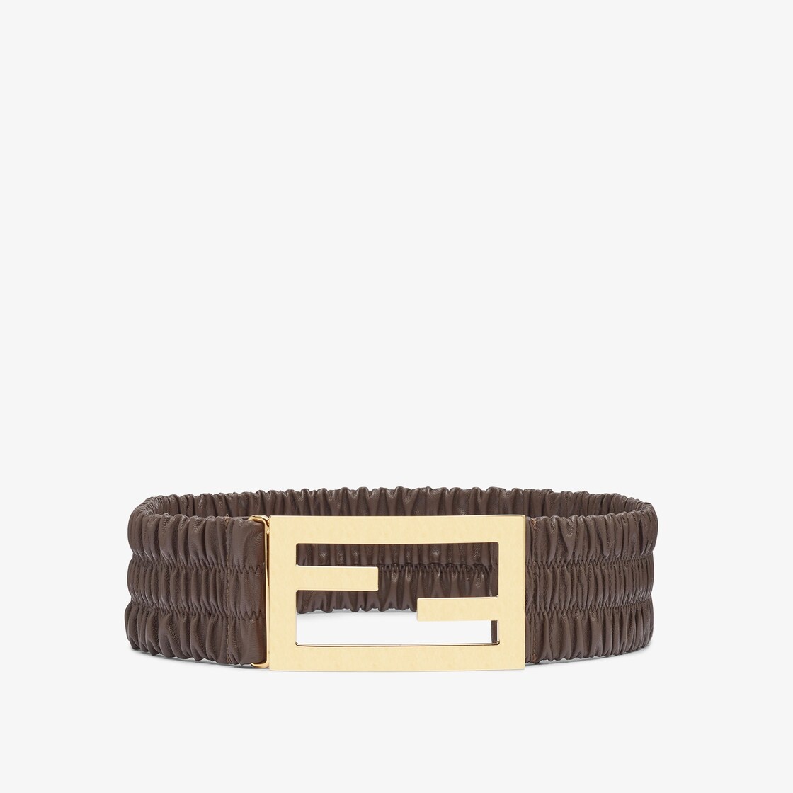 Dove gray nappa leather belt - 1