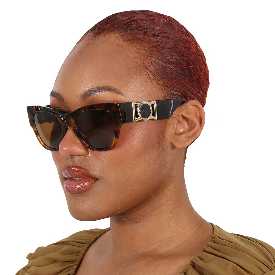 Versace Dark Bronze Cat Eye Ladies Sunglasses VE4415U 511963 52 - 2