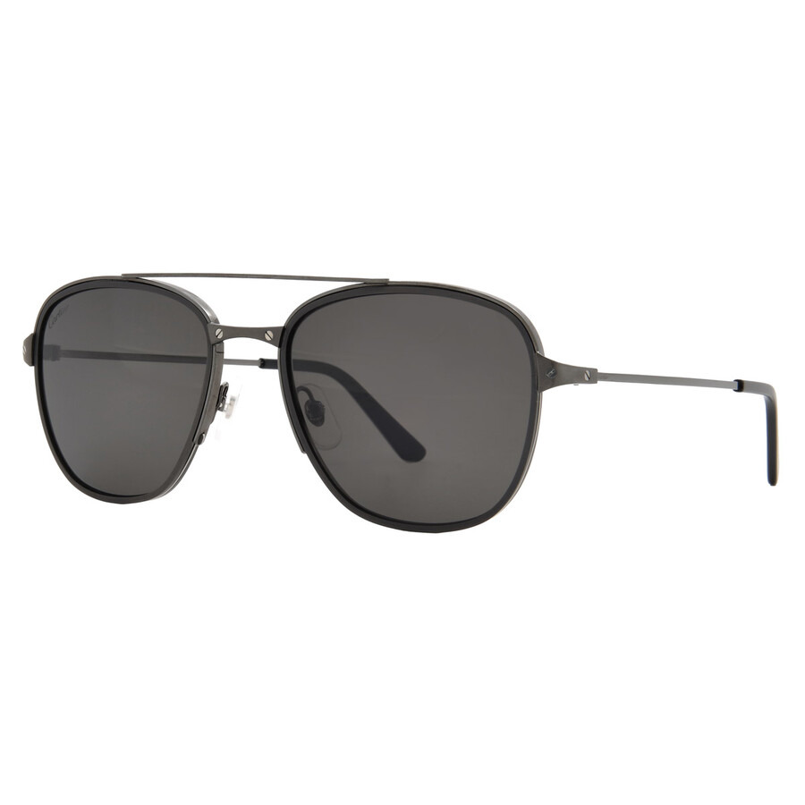 Cartier Santos de Cartier Smoke Pilot Men's Sunglasses CT0326S 005 57 - 2
