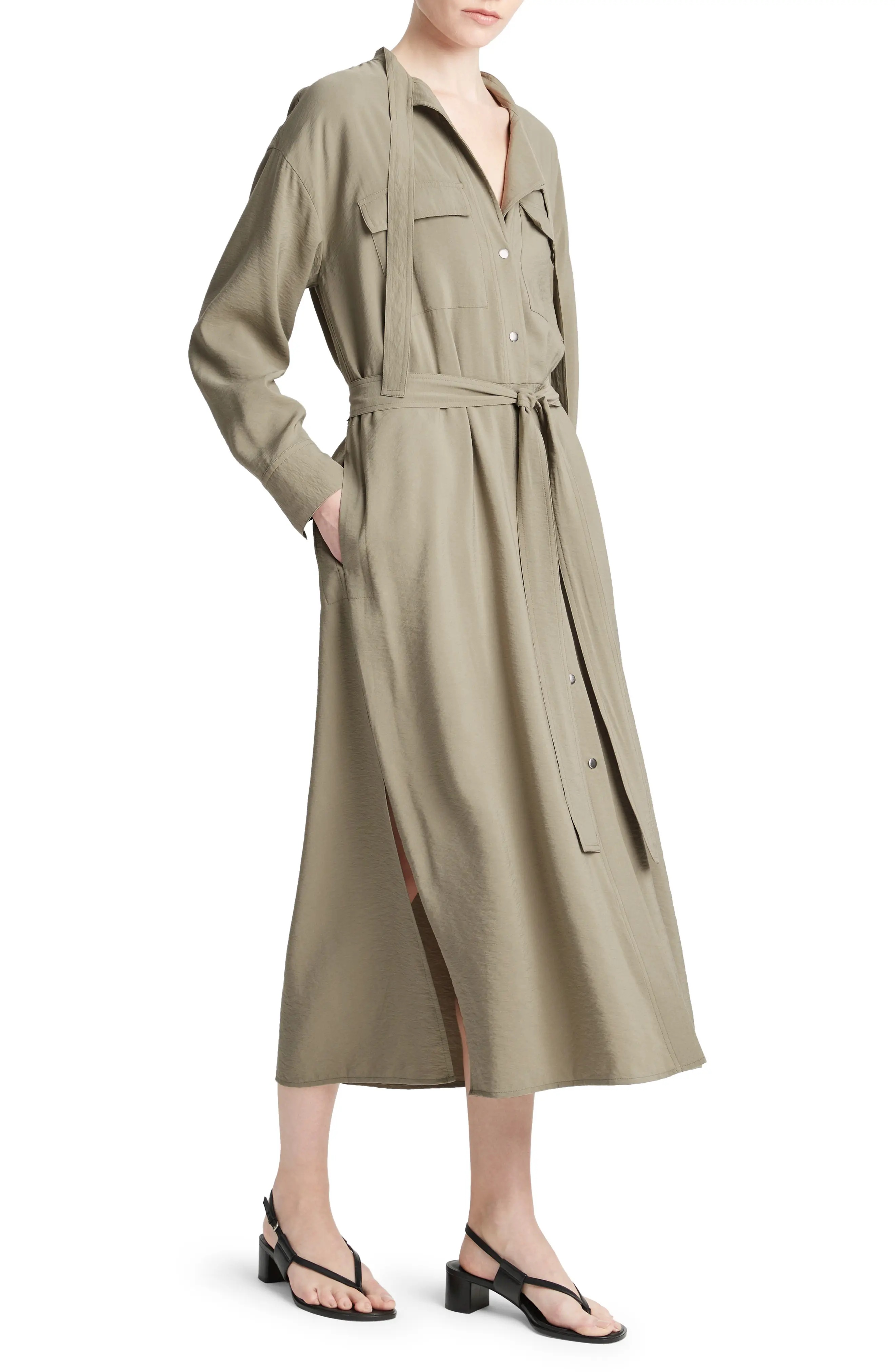 Long Sleeve Utility Shirtdress - 3