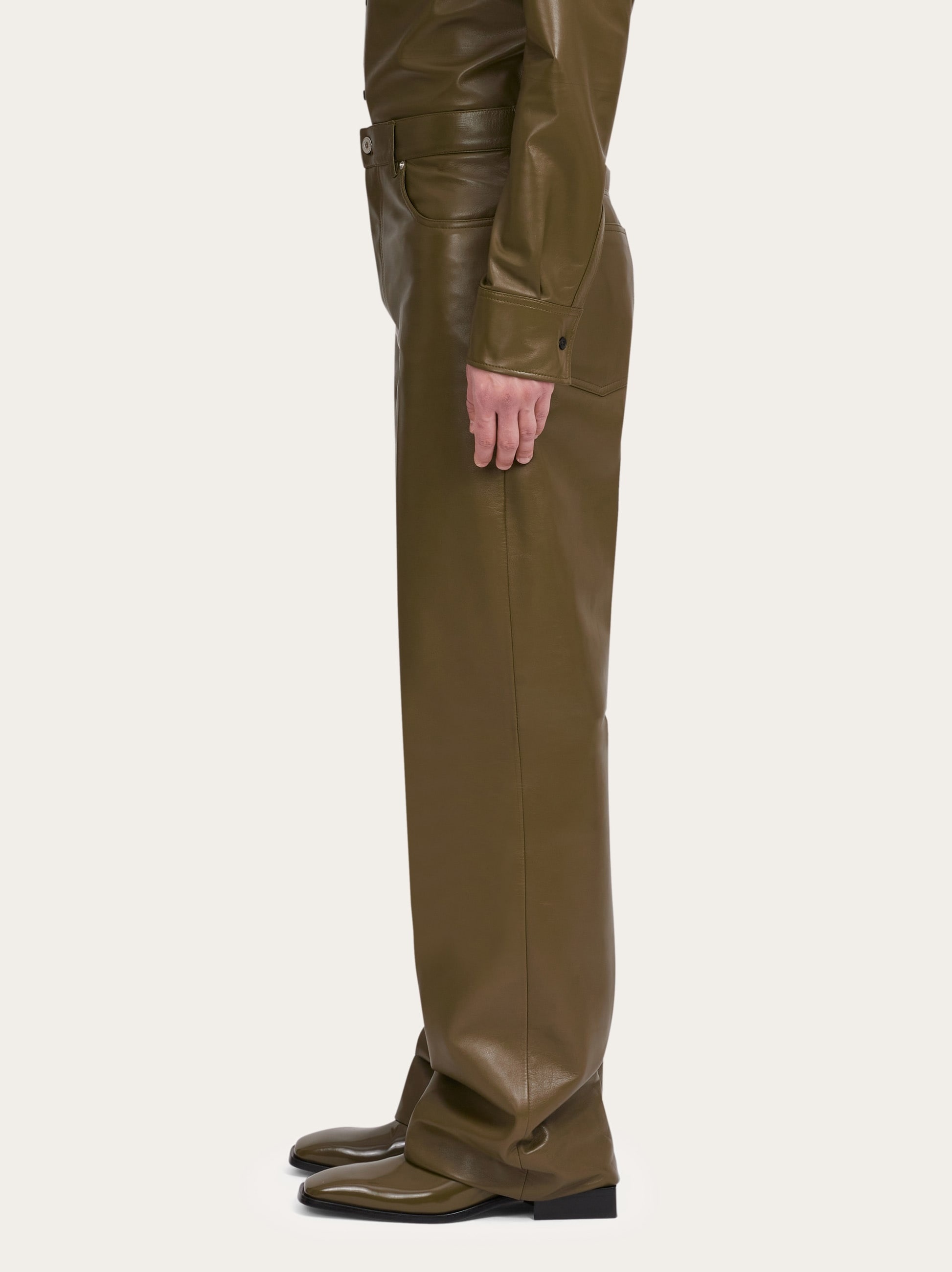 Nappa five pocket trouser - 3