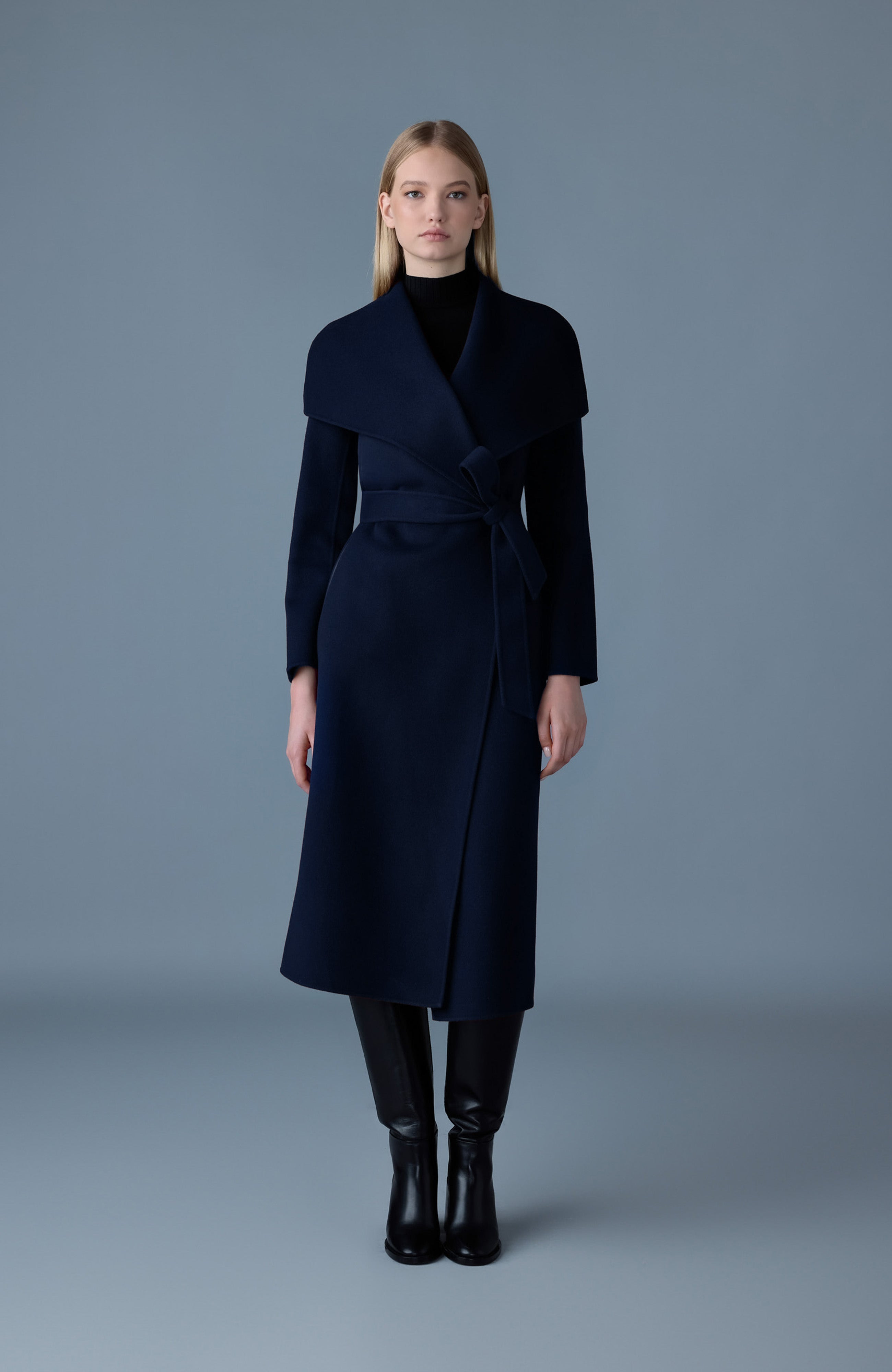 MAI-CN Double-face wool wrap coat - 2