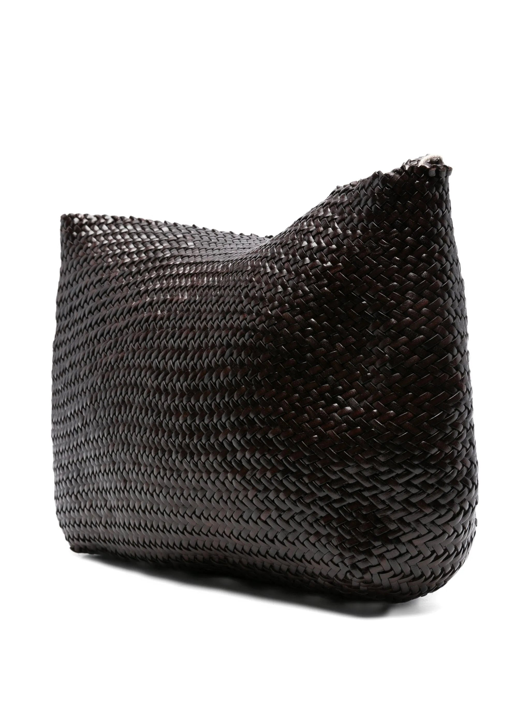 Dragon Diffusion Santa Marta Woven-leather Shoulder Bag - 2