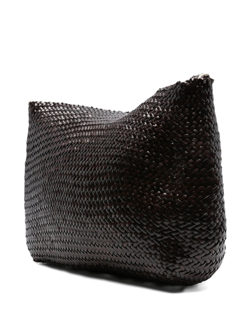 DRAGON DIFFUSION Dragon Diffusion Santa Marta Woven-leather Shoulder Bag outlook