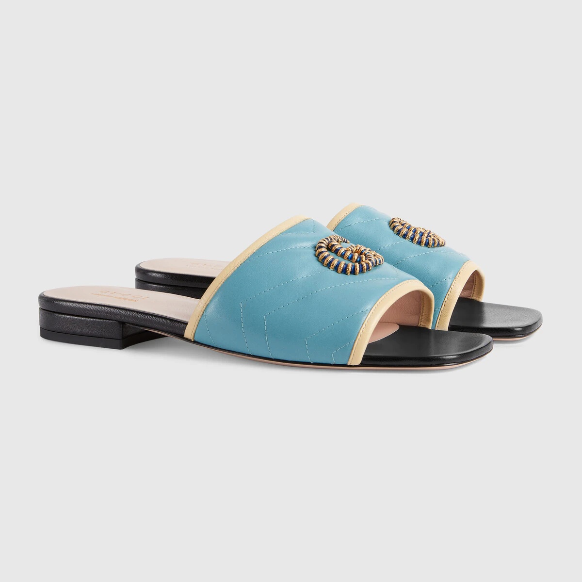 Online Exclusive sandal with Double G - 2