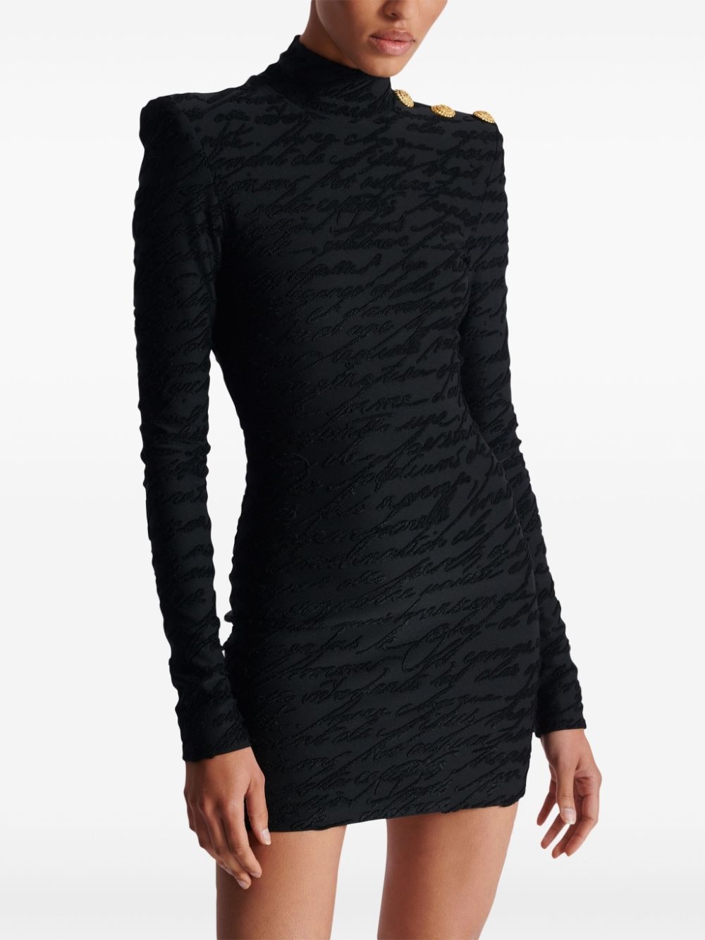 monogram-pattern mini dress - 5