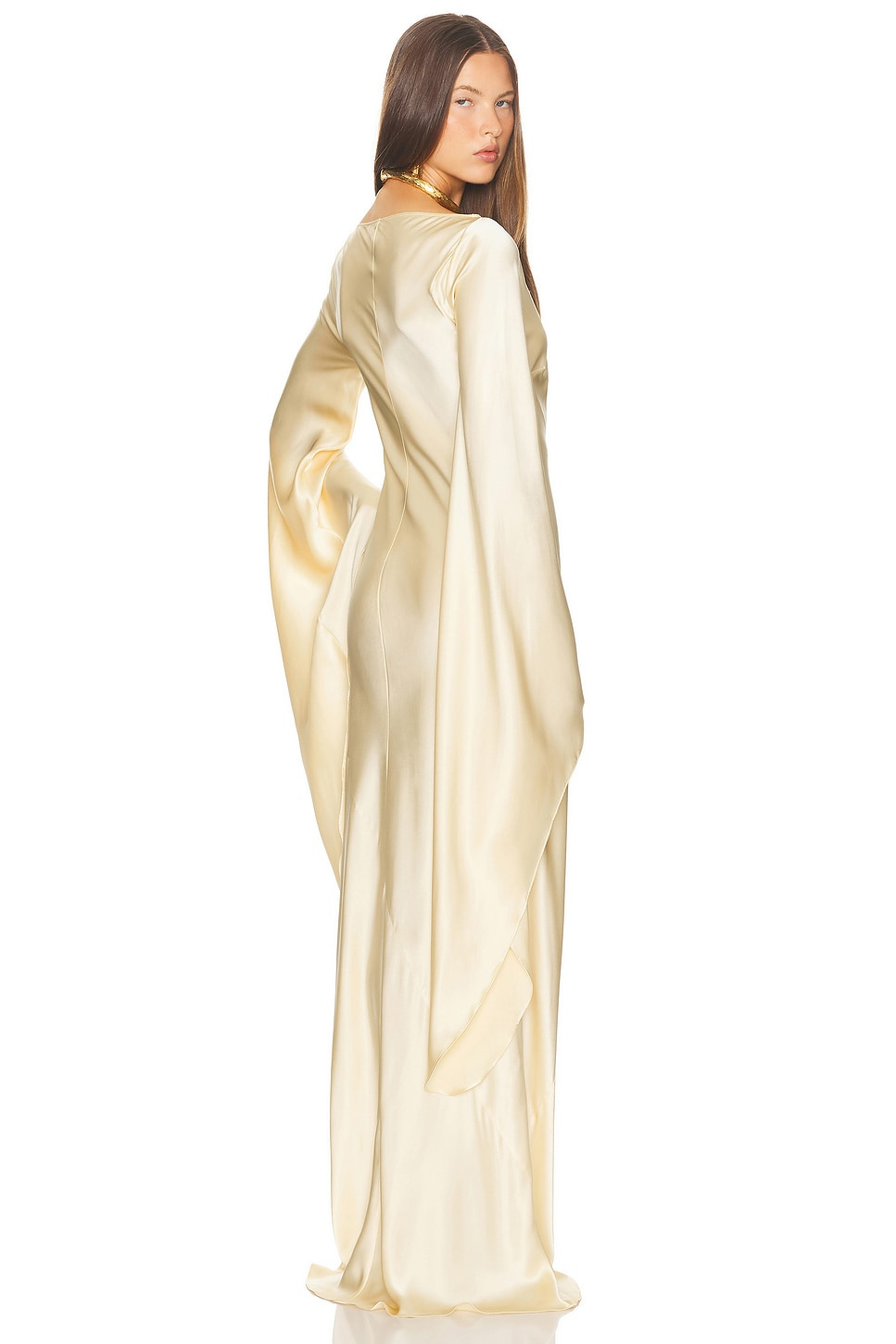 The Rosalind Dress in Silk Charmeuse - 4
