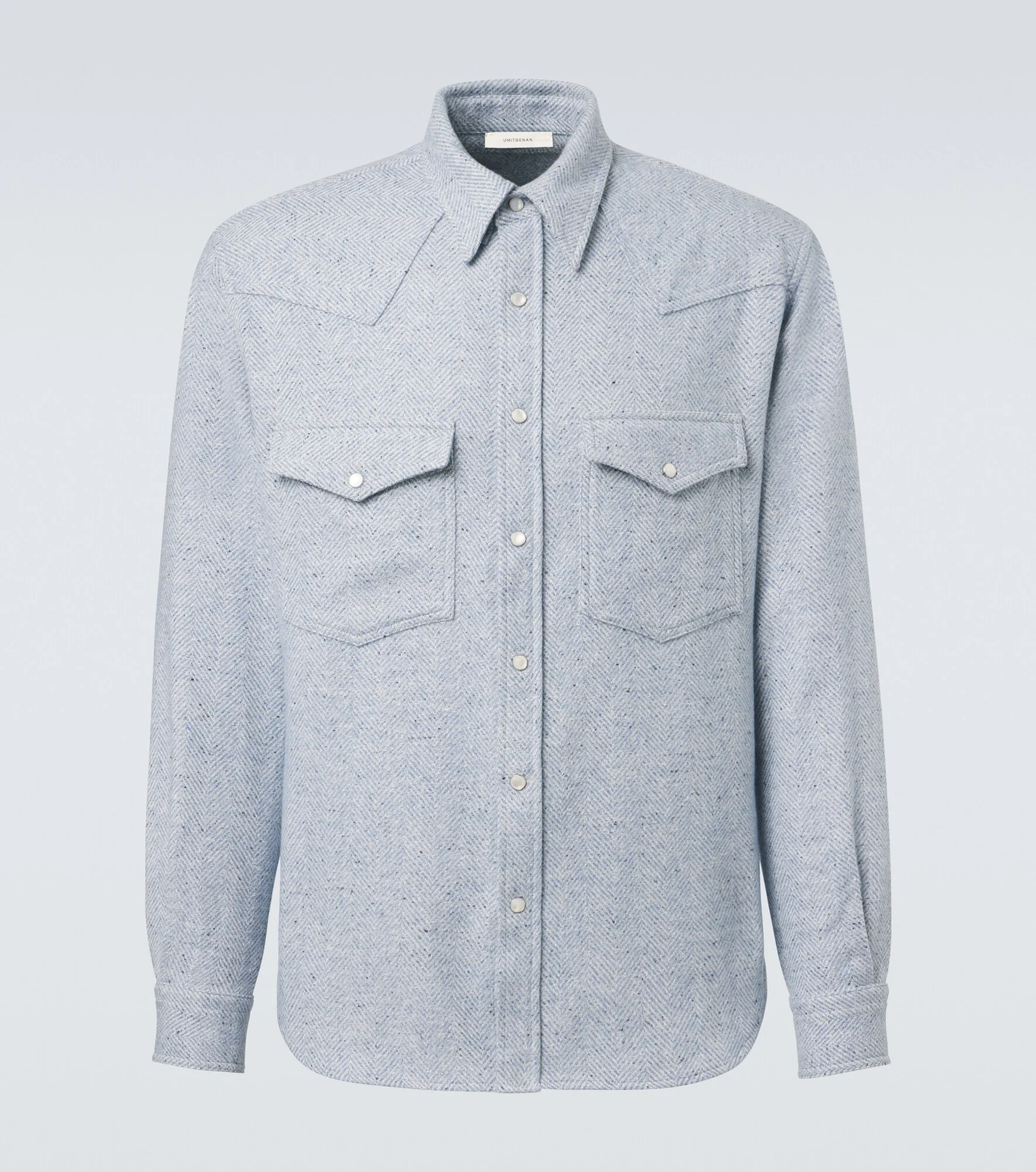 Kevin cashmere and silk Western shirt - 1