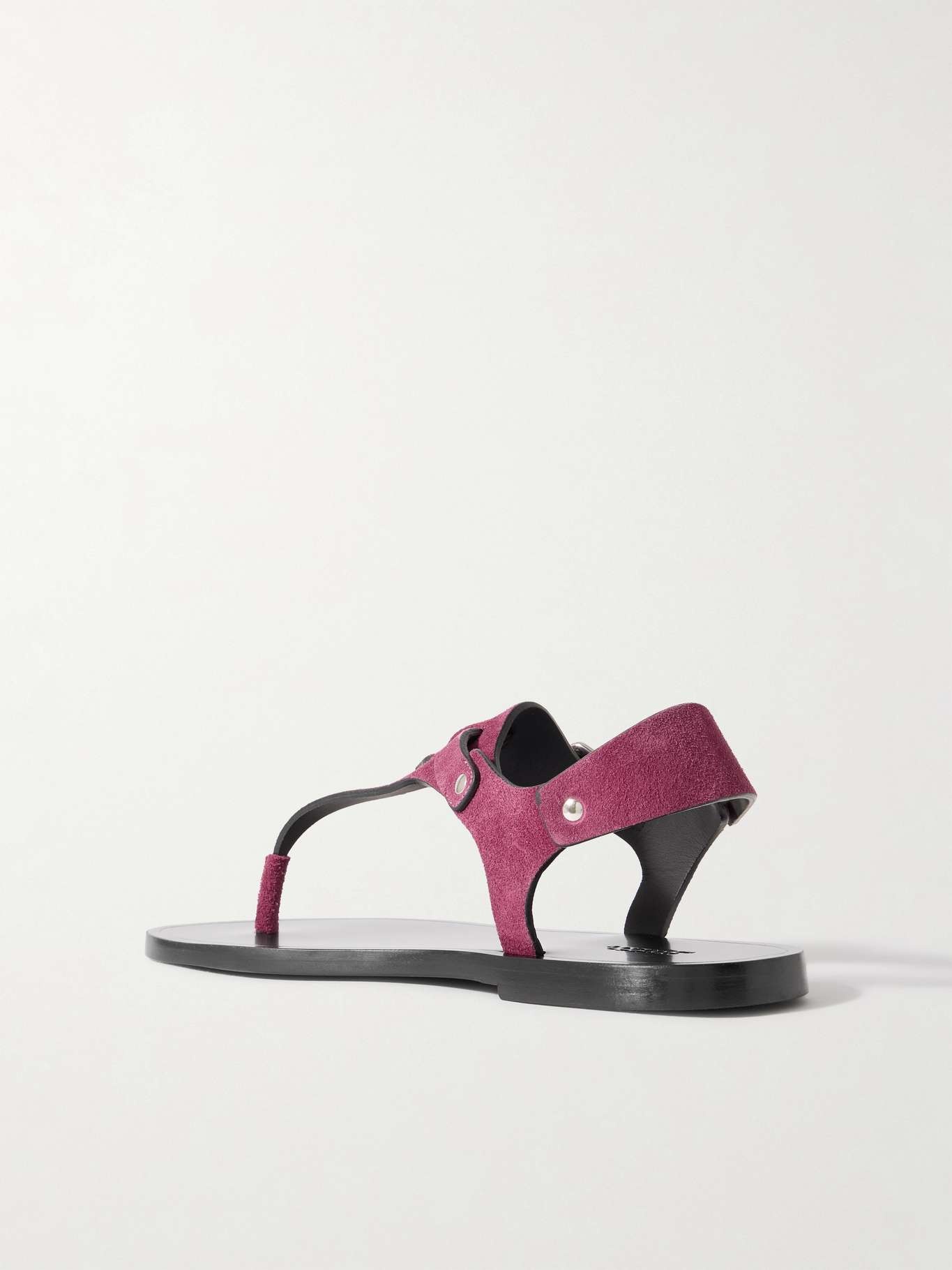 Akel embellished suede sandals Plum - 3