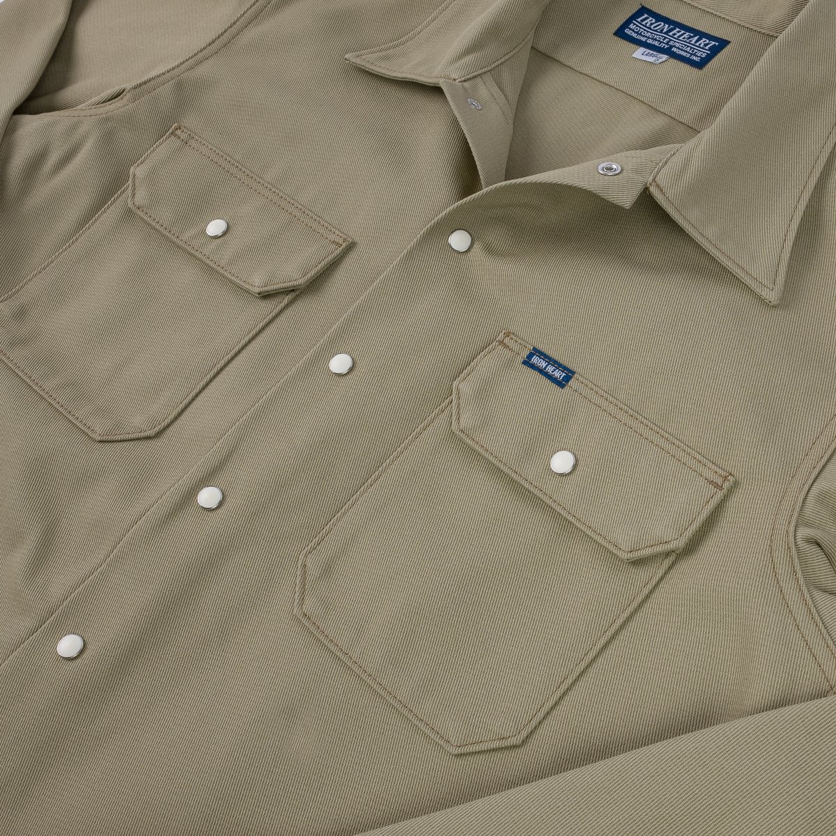 IHSH-364-KHA 11oz T/C Mechanic Shirt - Khaki - 10