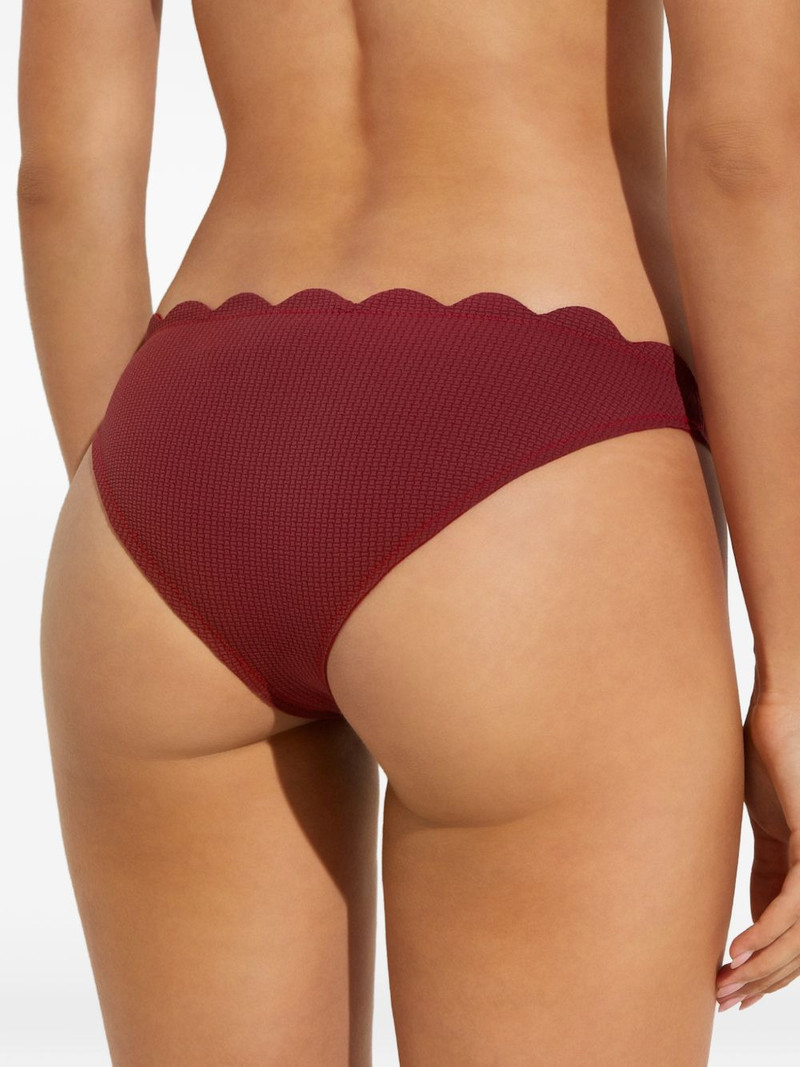 scalloped textured bikini bottoms 5