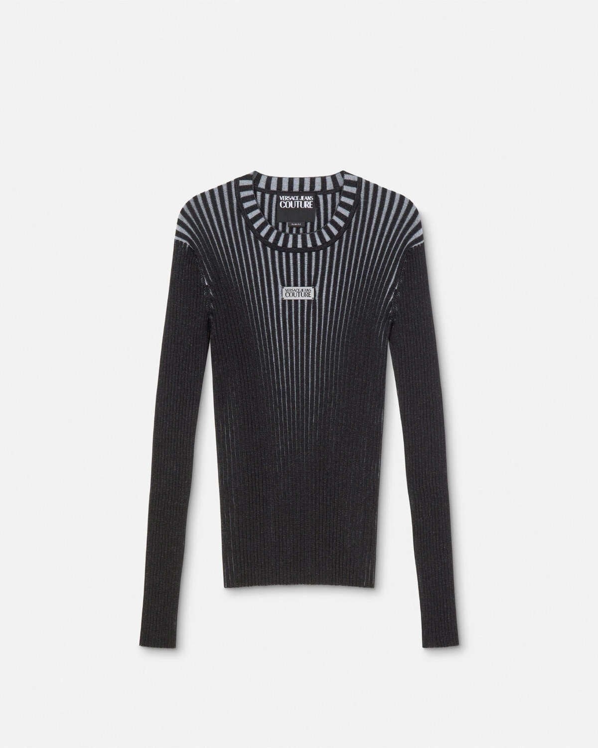 Logo Slim-Fit Ribbed Sweater - 1