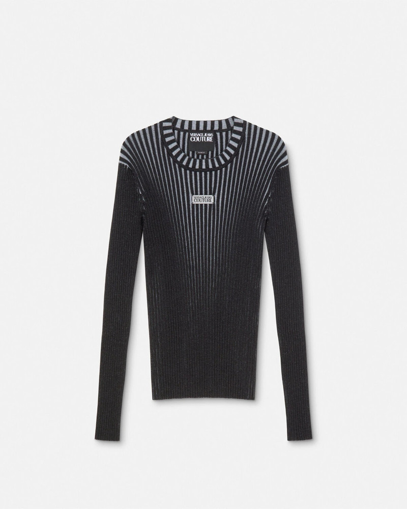 Logo Slim-Fit Ribbed Sweater 1