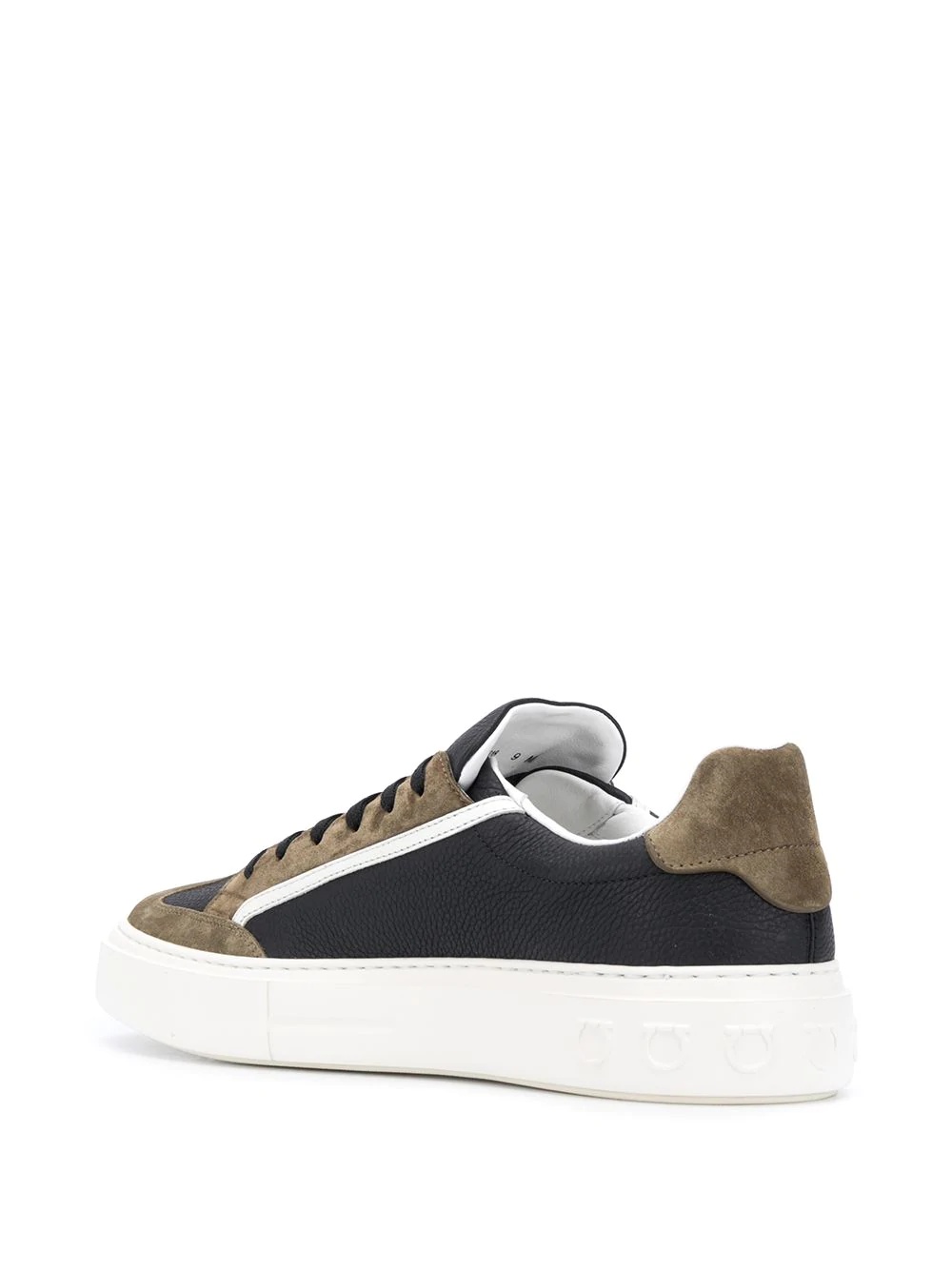 Gancini colour block sneakers - 3