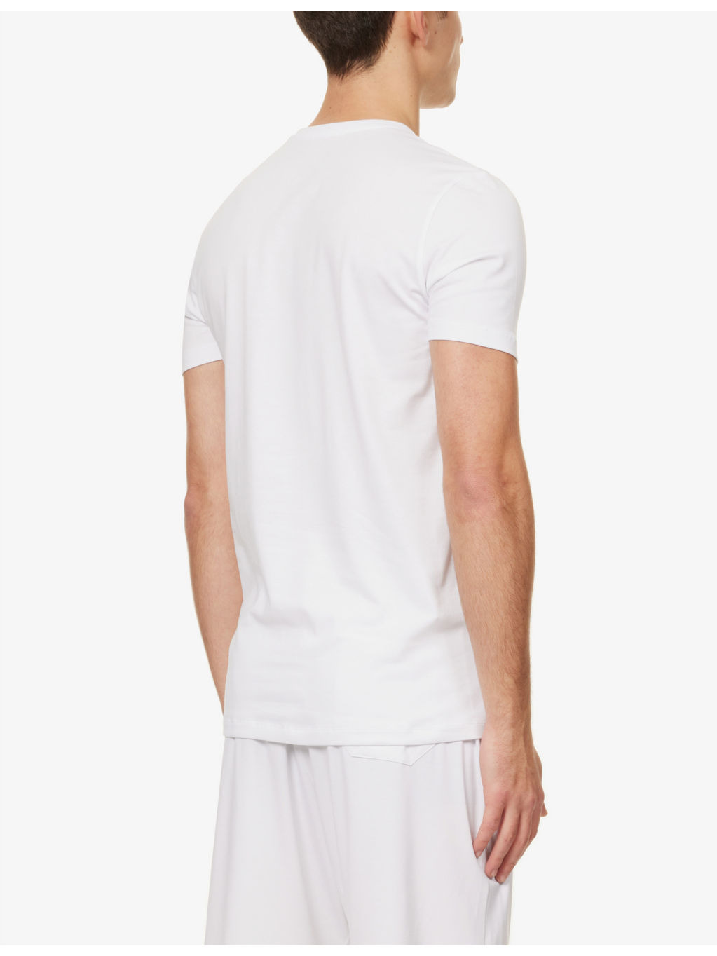 Pack of two Daily Comfort V-neck stretch-cotton T-shirts - 4