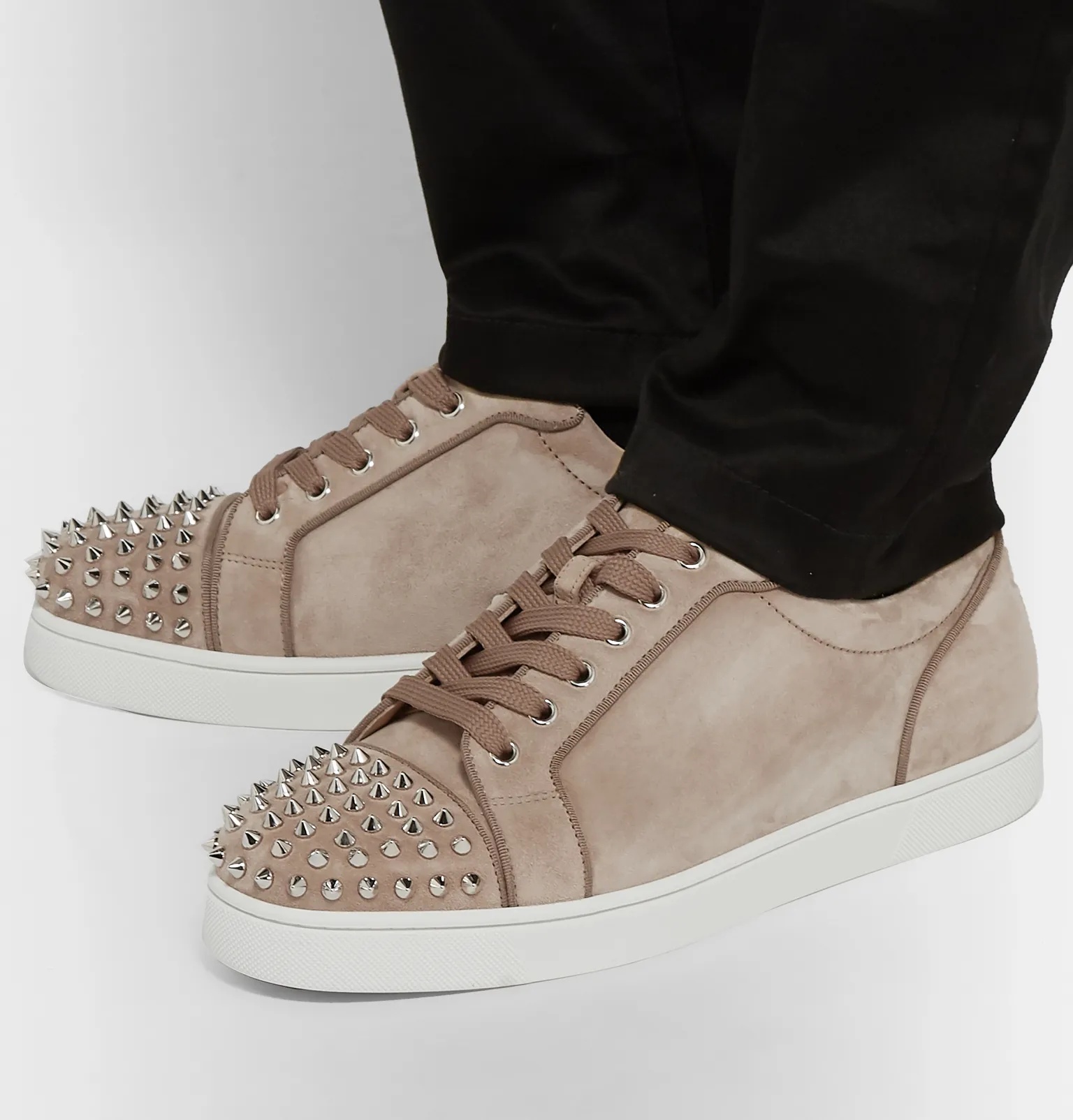 Louis Junior Spikes Cap-Toe Suede Sneakers - 5