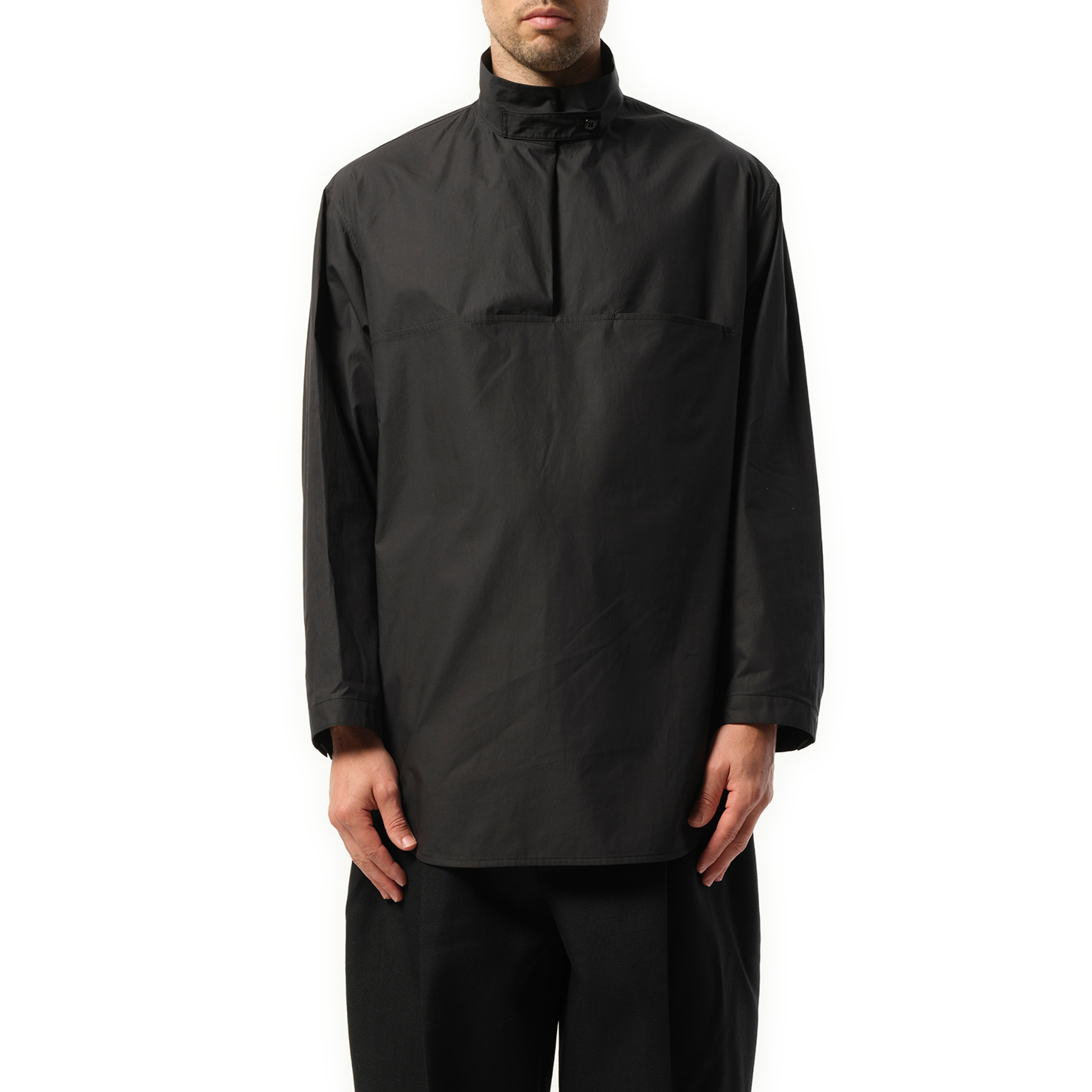 Lemaire Vareuse Top in Jet Black | marais | REVERSIBLE