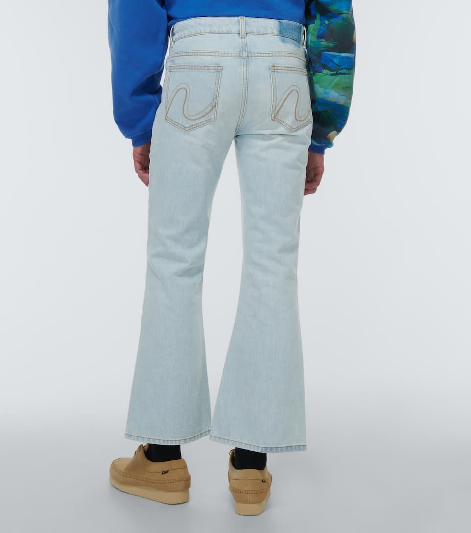 Distressed mid-rise flared jeans - 4