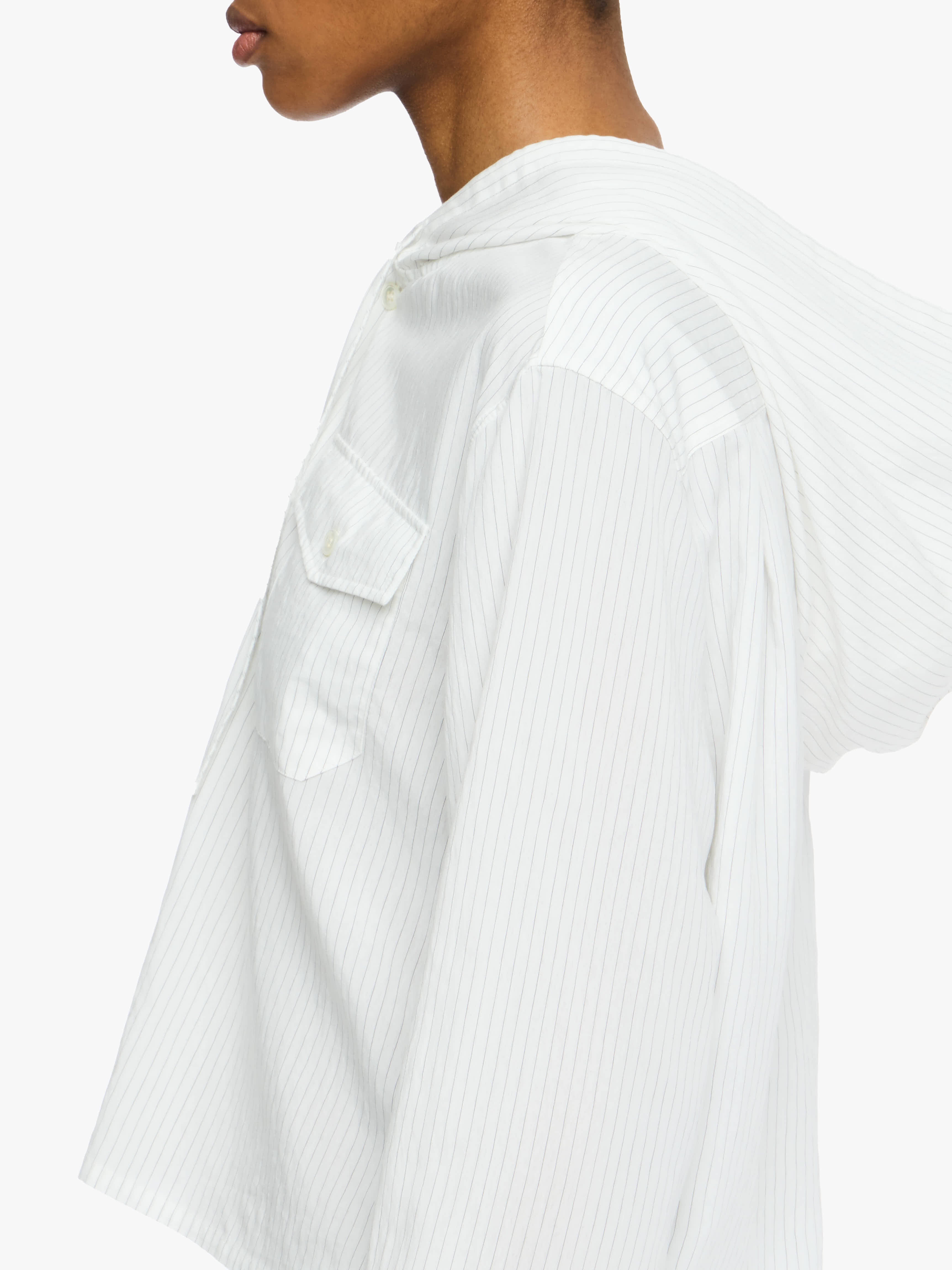 CROPPED HOODED SHIRT - 5