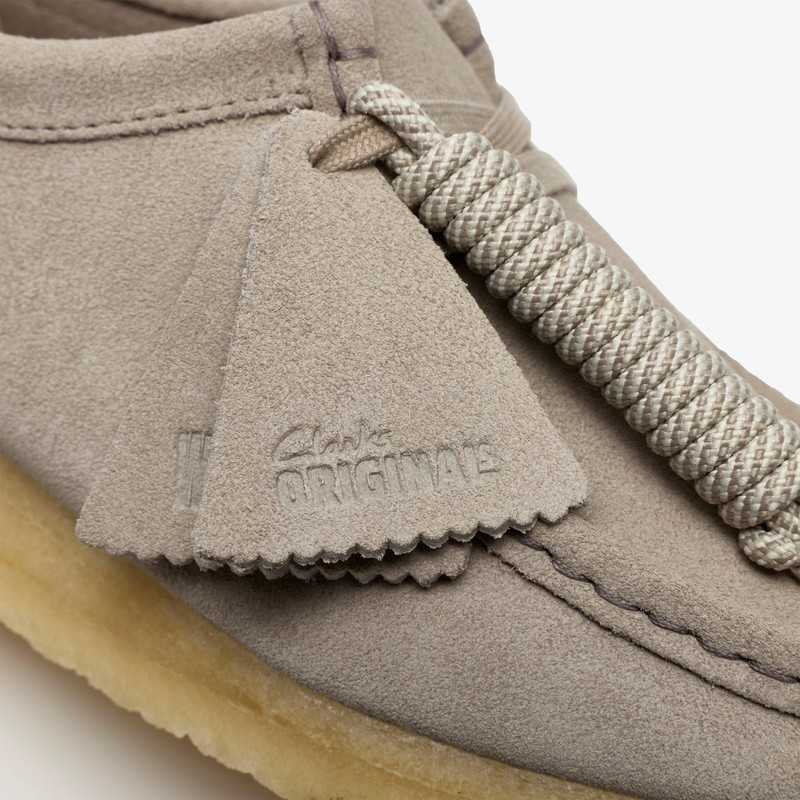 Wallabee Pale Grey Suede 8