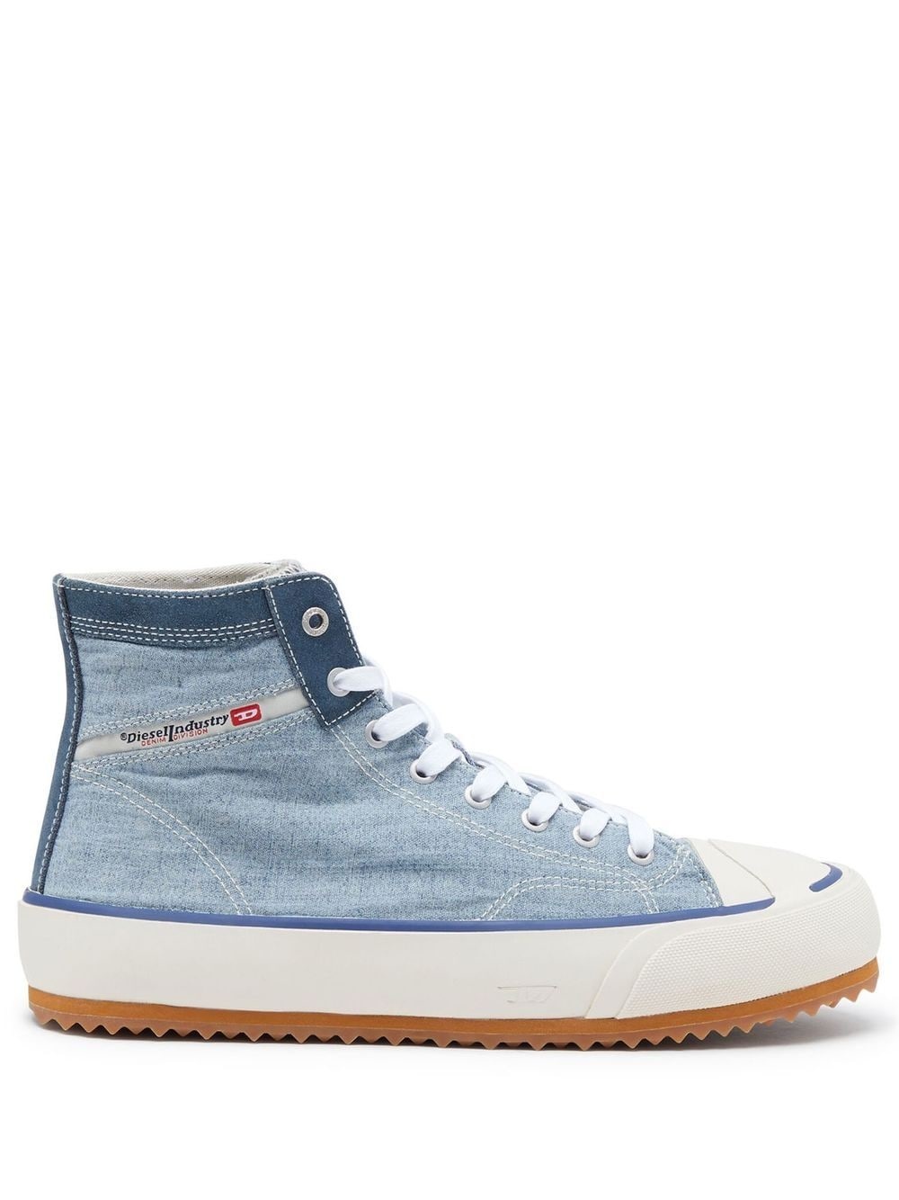 side logo-patch high-top sneakers - 1