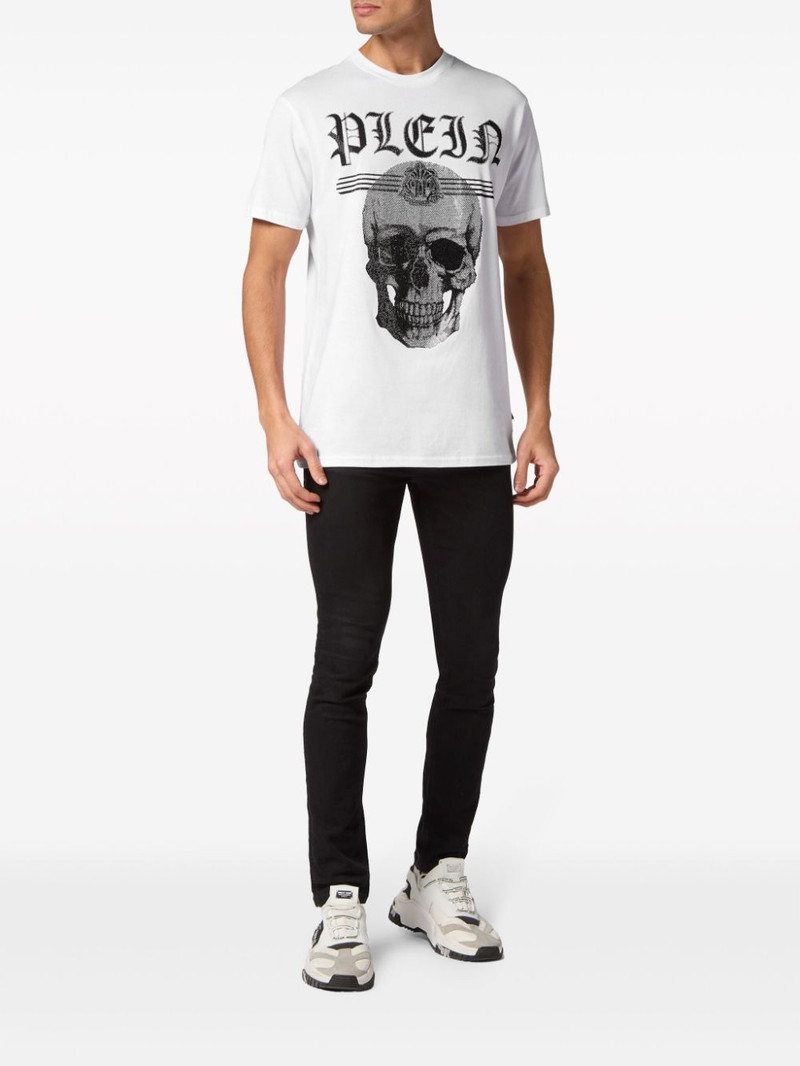 PHILIPP PLEIN Skull crystal-embellished T-shirt outlook