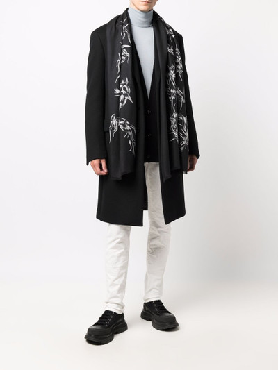 Givenchy wire-print frayed edge scarf outlook