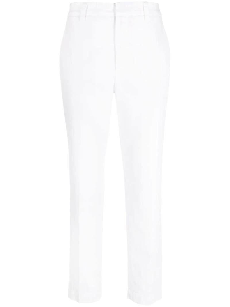 cropped-leg cotton trousers 1