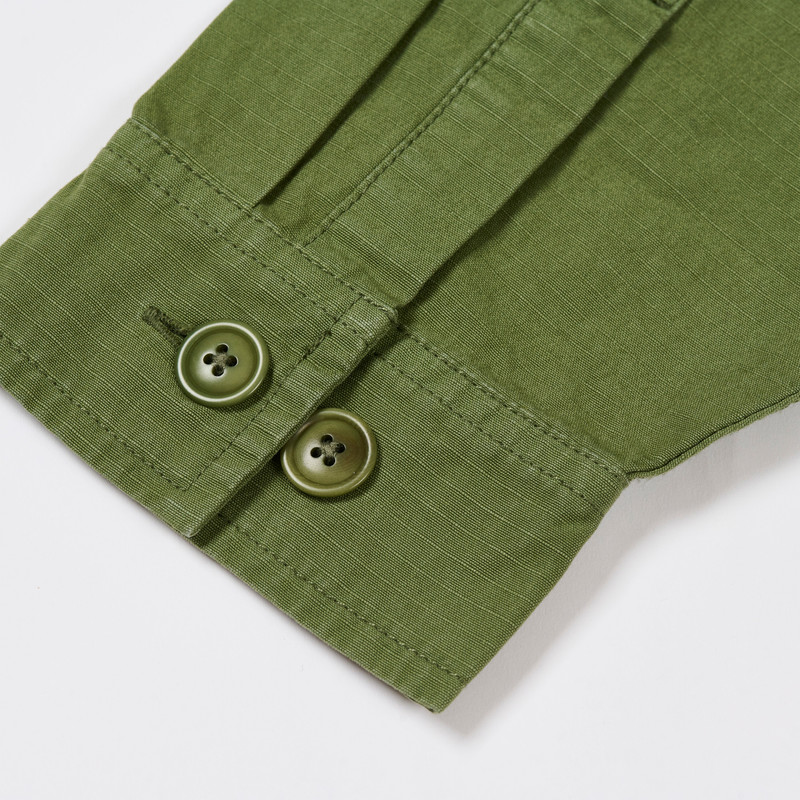 PALACE BARBOUR OFFICER SHIRT OLIVE DRAB 4