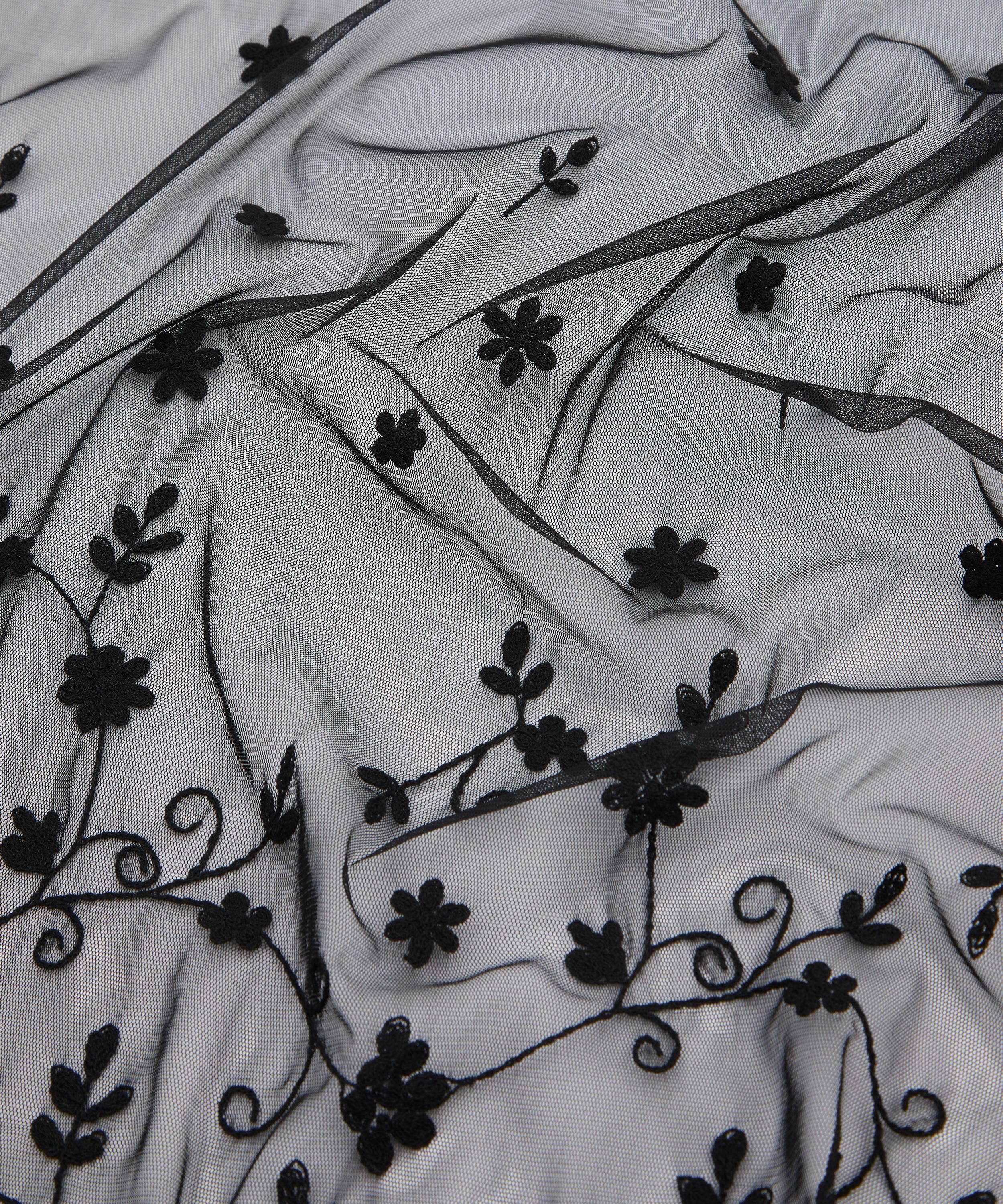 Floral Tulle Shawl - 4