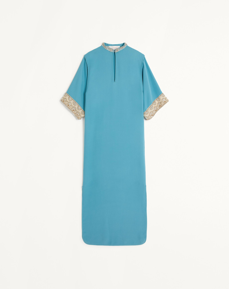 KAFTAN DRESS IN EMBROIDERED CADY COUTURE 1