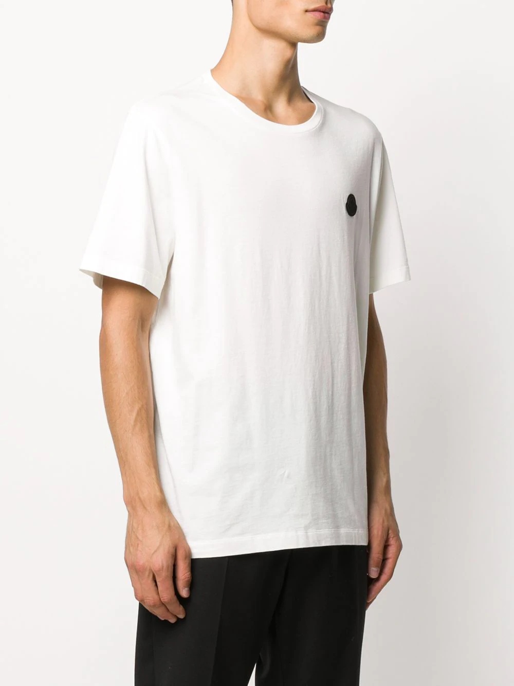 contrasting logo patch T-shirt - 4