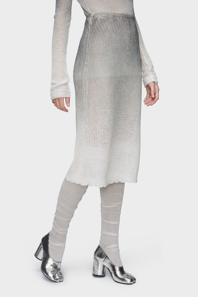 Sheer knit midi skirt 3