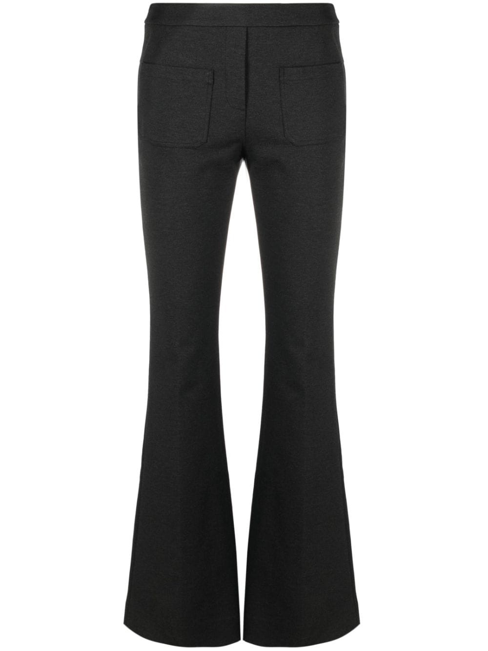 high-waisted flared  trousers - 1