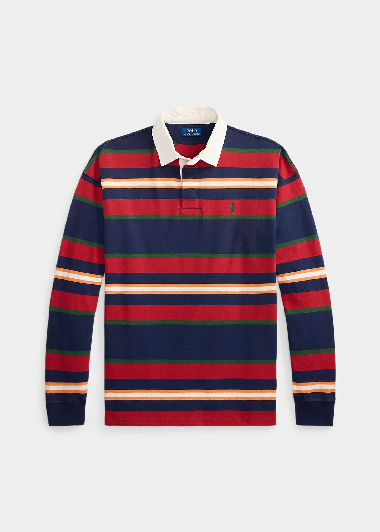 Big Fit Striped Jersey Rugby Shirt - 1