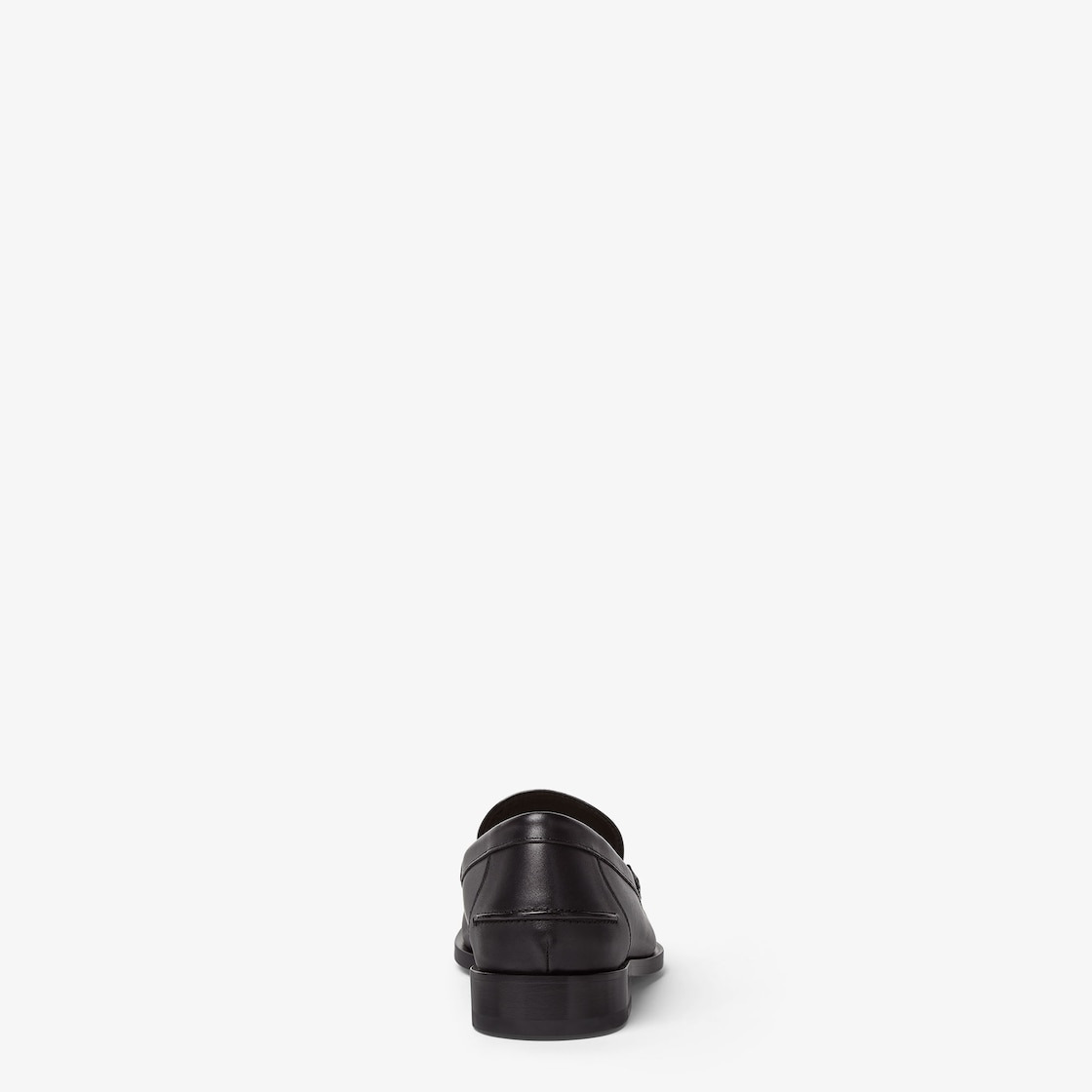 Black leather loafers - 3