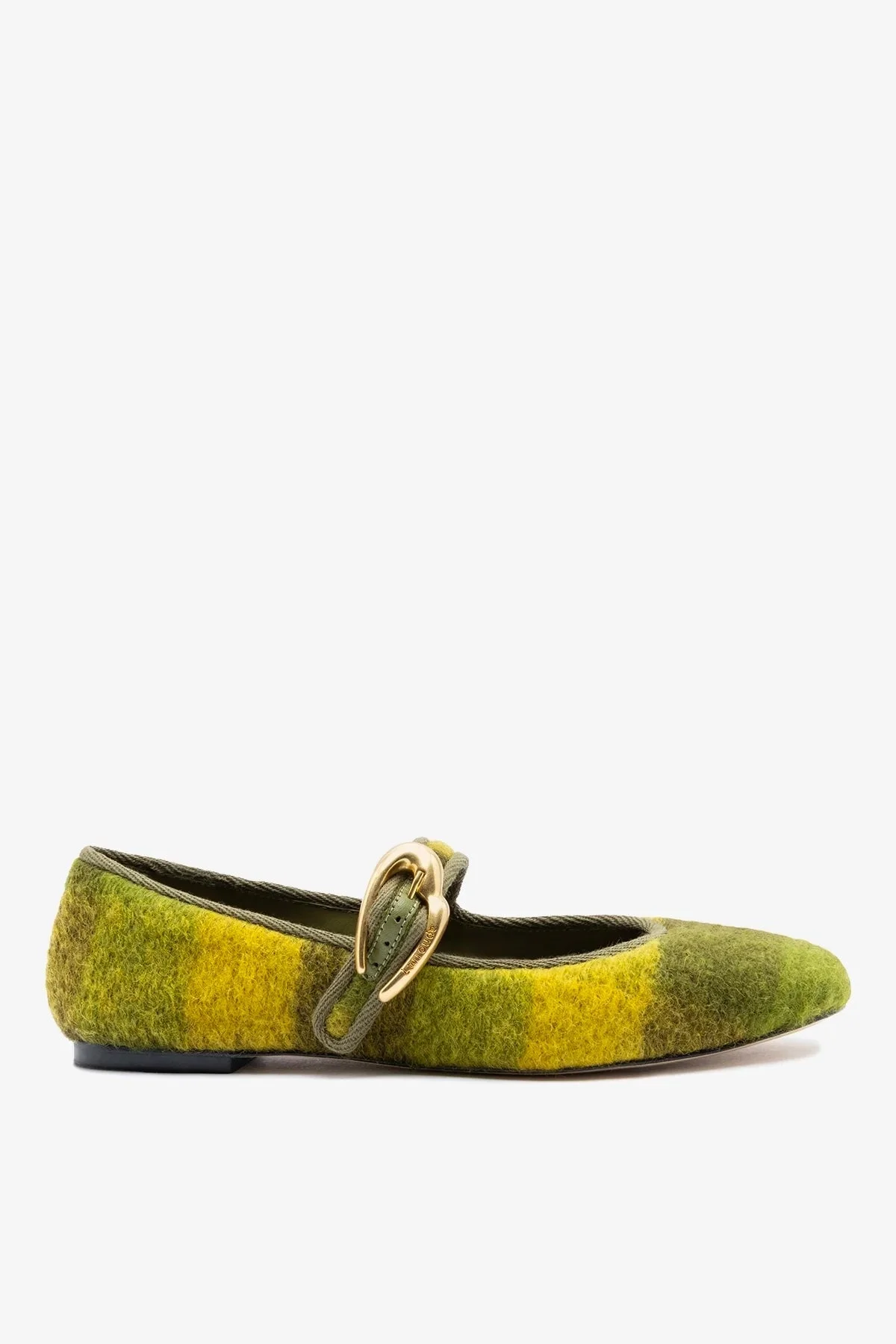 Verona Ballet Flat Cactus Printed Felt - 1