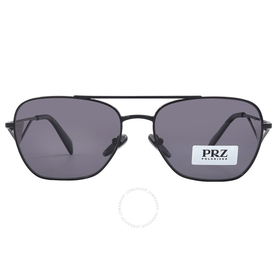 Open Box - Prada Polarized Grey Navigator Ladies Sunglasses PR A50S 1AB5Z1 - 1